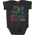 thumbnail image 3 of Inktastic Nanny and Papaw Love Me Boys or Girls Baby Bodysuit, 3 of 5