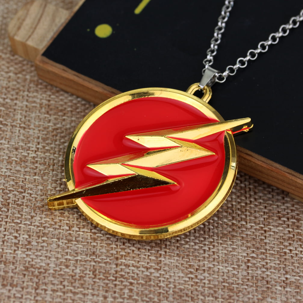Flash charm Gold Plated Stainless Steel Necklace Rocking R Lightning Flash Choker Necklace 