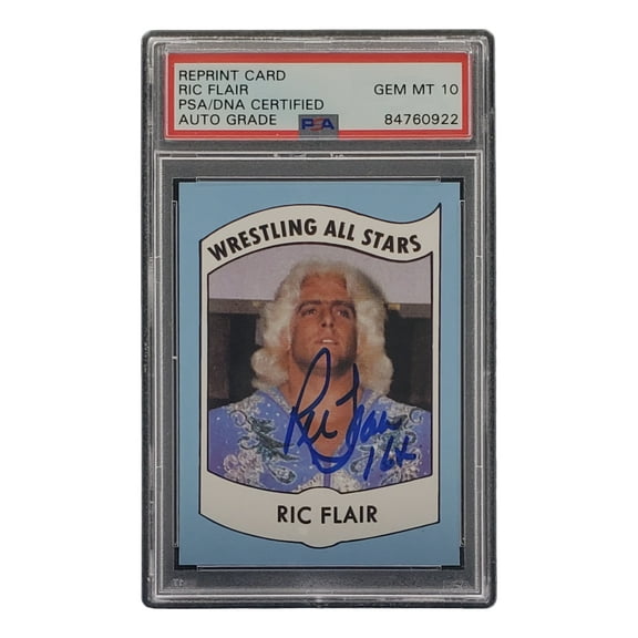 Ric Flair Signed RP 1982 All Stars Card #27 16x Insc PSA/DNA Auto Gem Mint 10