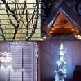 thumbnail image 3 of Morttic 40ft Solar String Lights 100 LED Christmas Waterproof Tube Fairy Lights with 8 Lighting Modes for Wedding Party Garden Decoration, White, 3 of 8