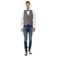 thumbnail image 2 of SA Hybrid Fit Tweed Collared Vest, Grey, 2 of 3
