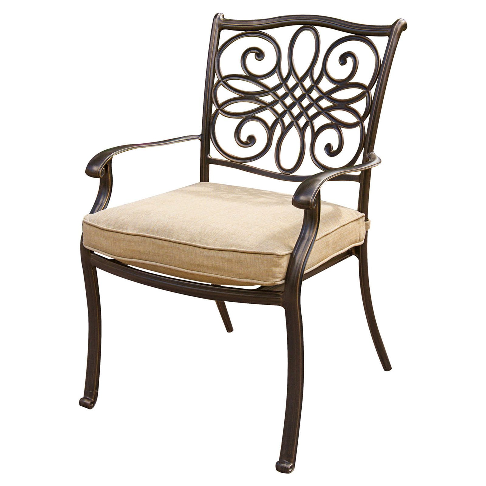 Hanover Monaco Aluminum 5 Piece Round Patio Dining Set Com