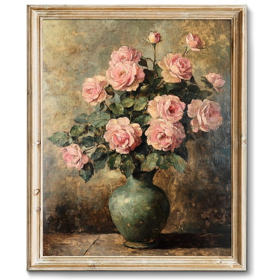 Vintage French Wall Art, Wildflower Landscape Painting Art - French Cottage Living Room Wall Decor - 8" x 10" Unframed Canvas Prints for Bedroom Living Room Bathroom Spring Landscape