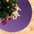 thumbnail image 5 of SKYSONIC Solid Color Christmas Tree Skirt Home Decoration Large Round Christmas Tree Skirt for Holiday Party Home Christmas Day Ornaments 47.2 Inch, 5 of 6