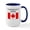 White/Navy Inside, variant on CafePress - Id Rather Be In Canada Mugs - 15 oz Ceramic Large White Novelty Mug