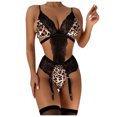 thumbnail image 1 of Gibobby Sujetador De Encaje Para Mujer Conjunto De Lencería Erótica Ropa Interior Sexy para Mujeres Encaje Mujeres Lencería Cuello en V Ropa de Dormir(Negro, CH), 1 of 5
