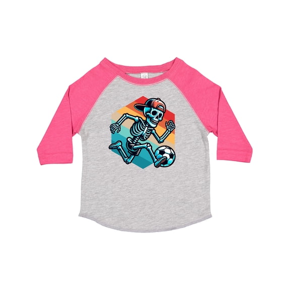 Inktastic Funny Soccer Skeleton Boys Toddler T-Shirt