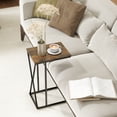 thumbnail image 2 of Manxile Set of 2 C Shaped End Table Metal Sofa Side Table for Sofa,Couch, Bedroom,Living Room, Brown, 2 of 7