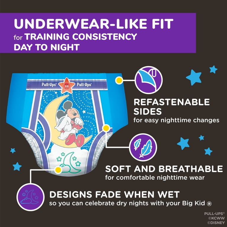 Pull-Ups Boys' Night-Time Training Pants, 3T-4T, 60 Count photo 3
