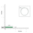thumbnail image 4 of ANGARA Natural Channel Set Half Eternity Emerald Wedding Ring in 14K White Gold for Women (Size-2.1mm) | May Birthstone, Birthday, Anniversary, Jewelry Gift for Women | Natural Emerald Ring, 4 of 9