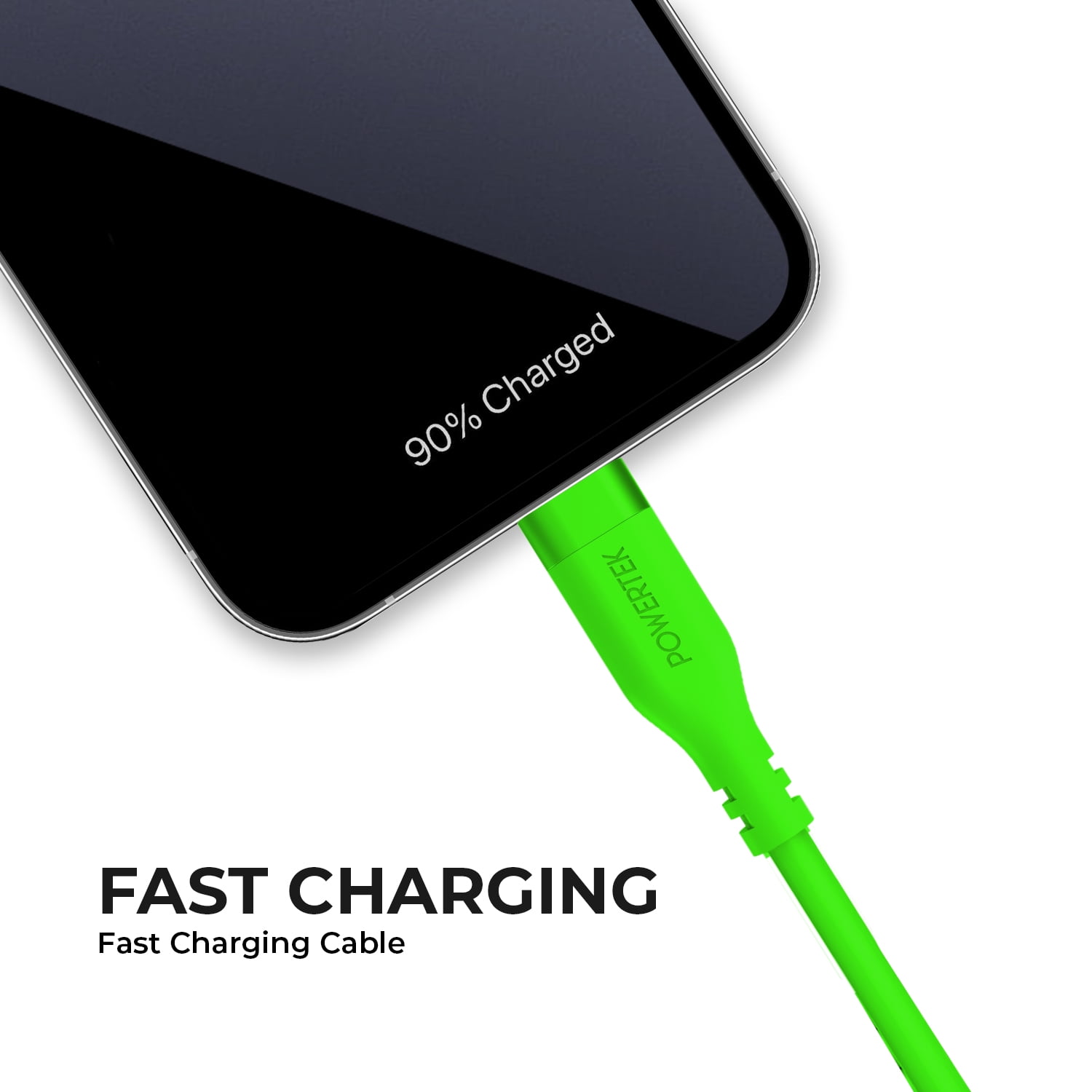 Liquipel Powertek Neon USB-C to USB-C - Green