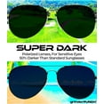 thumbnail image 4 of grinderPUNCH Big XL Wide Frame Extra Large Aviator Sunglasses Oversized For Men Women UV Protection, 4 of 8