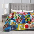 thumbnail image 4 of Super Mario Blanket, Super Soft Throw Blanket For Bed Sofa Couch, Cozy Flannel Blanket For Bedroom Livingroom, 40"X30", 4 of 9