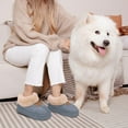 thumbnail image 5 of Ecetana Women's Bootie Slippers Memory Foam Furry Slipper Non-slip House Shoes with Fluffy Collar, 5 of 7