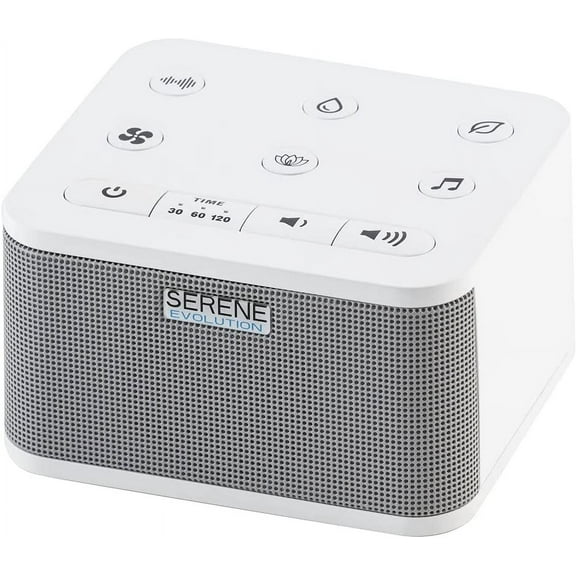 Serene Evolution 45 Sound Portable White Noise Machine, Sound Machine for Adults, Kids, Baby, Home, Office Privacy, White Noise Machine for Sleeping Adults, Sleep Machine