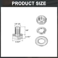 thumbnail image 2 of 20 Set 1/4-20 x 3/8" Hex Head Bolts with 1/4" Nuts and Washers, 2 of 7