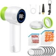 thumbnail image 1 of Sellador al vacío para tarros de cristal con pantalla digital, máquina selladora al vacío de alimentos portátil con bolsas selladas y 10 tapas para tarros de cristal, 1 of 5