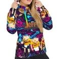 thumbnail image 5 of Lsque Sml Jeffy Pattern Casual Women's Hoodie,Hooded Sweatshirt with Kangaroo Pocket,Pullover Hoodie with Eye-catching Drawstrings-Large, 5 of 8