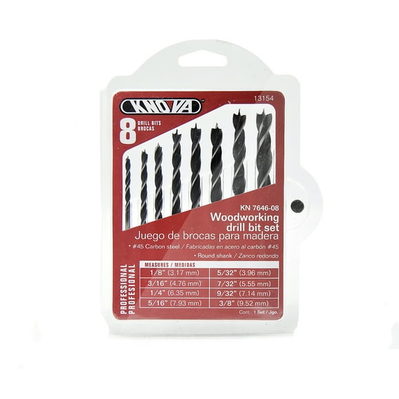 Brocas para Madera Knova 8 piezas