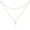 Exquisite rose gold, variant on Exquisite Non-Tarnishing Gold-Plated 925 Sterling Silver Crescent Double-Layer Necklace for Women, Three-Layer Moonstone Necklace, June Birthday Gift, Metal, Cubic Zirconia