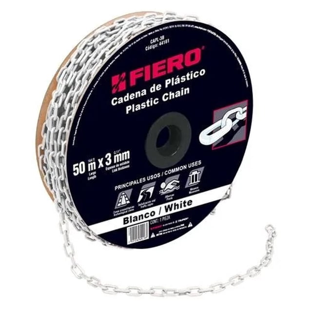 Cadena Plastica 3 Mm X 50 Mt Blanca Fiero 44161 Fiero CAPL-3B