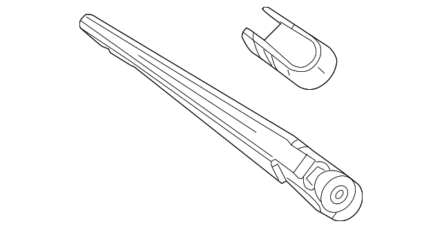 Genuine OE Acura Wiper Arm - 76720-TJB-A11
