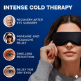 thumbnail image 4 of FACEMOONContoured Cooling Gel Eye Mask: Snug Fit Cold Compress for Puffiness, Migraines, Dark Circles & Sinus – Reusable – Fits All Head Sizes – Daily Relaxation (Blue), 4 of 8