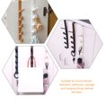 thumbnail image 4 of Miangastore Over Door Towel Holder Black 3Pcs 10.9x2In, 4 of 8