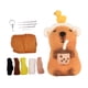 thumbnail image 5 of Juguete de peluche Capibara Perfecl, Material de fieltro de lana DIY, Proyecto hecho a mano, 5 of 8