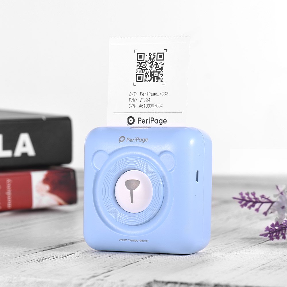PeriPage Mini Pocket Wireless BT Thermal Printer Picture Photo Label