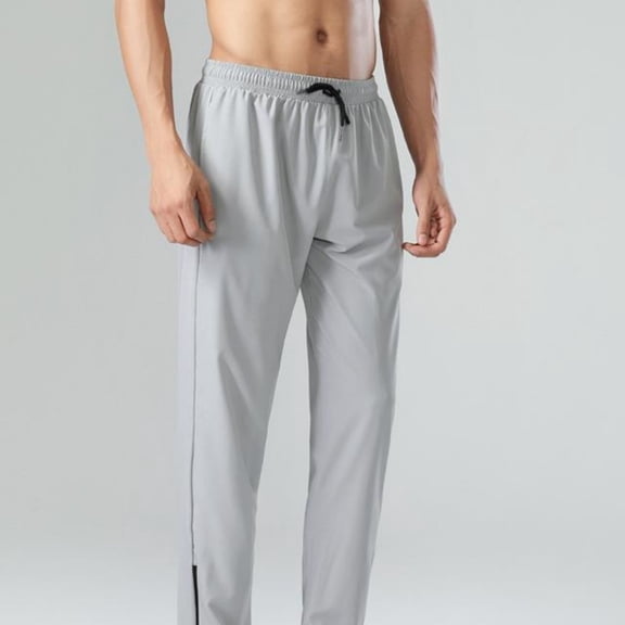 LYMAYTER S-6XL Men Sweat Pants Summer Lounge Quick-Dry Loose Lightweight Basketball for Sweatpants
