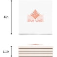 thumbnail image 3 of FMSHPON Live Well Set of 8 Coaster for Drinks, Absorbent Ceramic Stone Coasters Cup Mat with Cork Base for Home Kitchen Room Coffee Table Bar Decor, 3 of 4