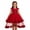 d-331Red698, variant on HAYIMI Child Girls Sparkly Wedding Dress Embroidered Puffy Gown For Formal Occasions Party Girl O-Neck Sleeveless Soft Dresses