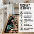 thumbnail image 5 of Mushroom Rug Kitchen Floor Mats for in Front of Sink, Anti Fatigue Floor Mat for Kitchen, Padded Kitchen Mats for Standing and Mushroom Kitchen Matt for Standing for Kitchen Decor 17"X30"+17"X47", 5 of 6