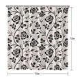 thumbnail image 5 of Pioneer Flower Floral Print Pattern Shower Curtain 72"x72" ,Bathroom Decorative Shower Curtains Set with 12 Hooks,Modern Waterproof Washable Shower Curtain, 5 of 6