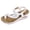 White, variant on Rokment Flower Orthopedic Wedges Flip Flops for Women Boho Beach Comfortable Arch Support Ortho Platform Walking Sandals Casual Chunky High Heels Slingback Dressy Summer Shoes Beige Size 6.5