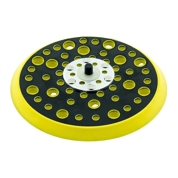 Lijadora Orbital Aleatoria de Densidad Media de 150Mm 5/16 Hilos 52 Orificios Almohadilla Trasera de Gancho y Bucle Compatible con CEROS DEROS