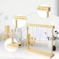 thumbnail image 6 of FVDPWYE Necklace Display Holder Jewelry Display Rack Wood Anti Slip Base Necklace Hanger 12 Hooks, 6 of 7