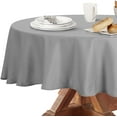 thumbnail image 1 of LAICAIW 210GSM Round Table Cloth, Water Resistance Microfiber Tablecloth, Decorative Fabric Circular Table Cover for Outdoor and Indoor Use (Silver, 70 Inch Diameter), 1 of 7