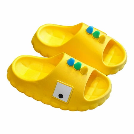 

Kids Slippers For Boys Girls Children s Shoes Three-dimensional Cartoon Dinosaur Non-slip Soft-soled Slippers Yellow 4-5 Years