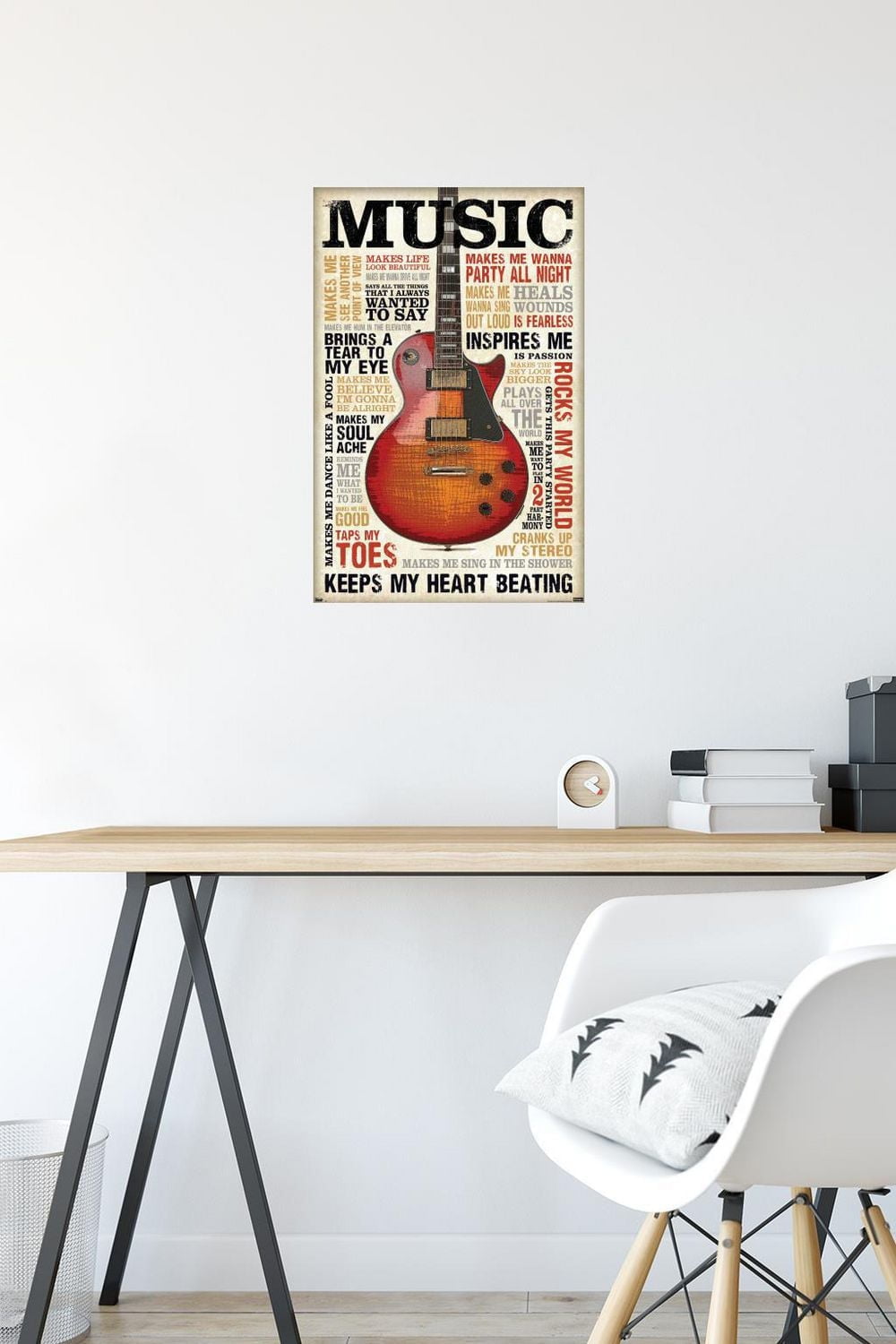Music Inspires Me Wall Poster, 22.375" x 34"