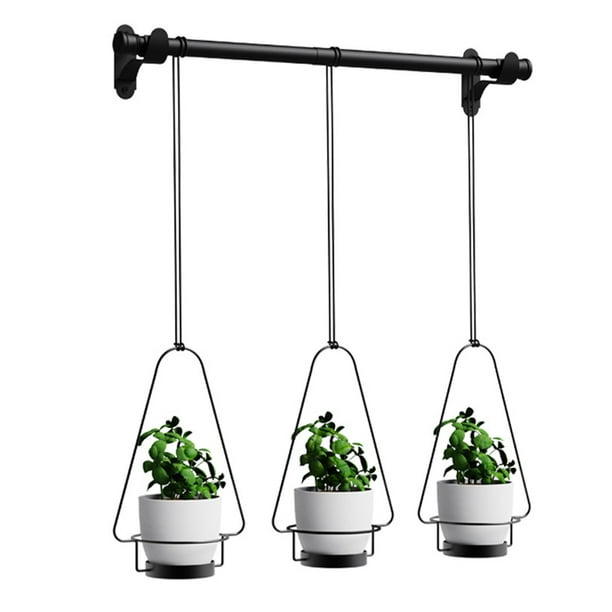 Hanging Planters For Indoor Plants,Telescopic Hanging Rod Wrought Iron