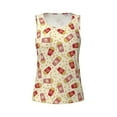 thumbnail image 6 of Sigee Cartoon Popcorn for Women's Workout Tank Top,Running Tank Tops,Sleeveless Gym ClothesX-Large, 6 of 8