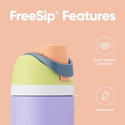 Owala 16oz Kids FreeSip Stainless Steel Water Bottle - Party Princess