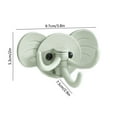 thumbnail image 3 of fheaev 1 Piece Elephants Shape Wall Hook Strong Adhesive Traceless Hanger Suitable For Home Kitchen Bathroom Organization Durables Material Rotating Designs Cute Decor, 3 of 6