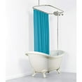 thumbnail image 5 of Zenna Home 34941SS, Tringle de Rideau de Douche en Aluminium NeverRust pour Baignoires à Pieds, Chrome, 5 of 5
