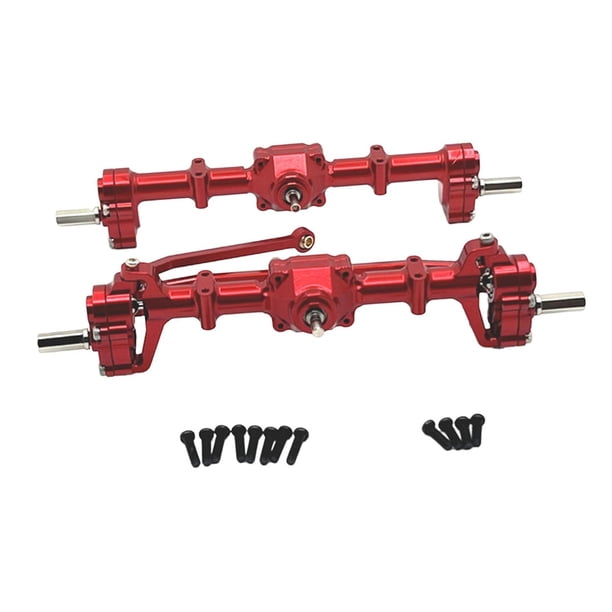 Carcasa del eje trasero delantero RC, accesorio RC, reemplazo, resistente, pieza de coche RC para modificación de coche para MN82 LC79 escala 1/12 RC Rojo