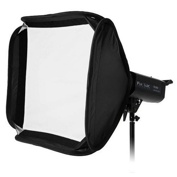 Fotodiox SB-Fldbl-24x24-Elinchrom 24 x 24 Po Pro Softbox Pliable Plus à Grille avec Elinchrom Speedring pour Elinchrom, Calumet Genesis et Strobes Compatibles