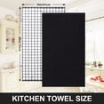 thumbnail image 2 of Simmore 100% Cotton Terry Kitchen Towels, Super Soft Absorbent Dish Towels and Dish Cloths for Kitchen Washing and Drying, 8-Piece Set, 16x28 Inches, Black, 2 of 9