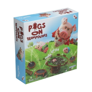 PlayMonster Pigs on Trampolines, Family Board Game, 2 to 3 Players, Children Ages 6 